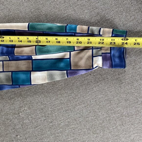 Alfred Dunner Button Up Blouse Long Sleeve Women's 14 Multicolor Retro Casual - Picture 9 of 14